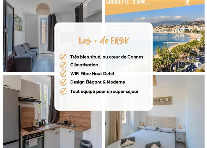 דירה Frgk Historic 1Br Apartment Walk To Palais Ultrafast Wi-Fi Central Cannes קאן